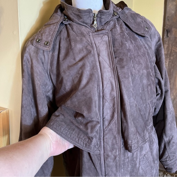 WILSONS Leather Size Medium Parka Adventure Bound Hood Thinsulate 3/4 Length NEW - Picture 9 of 16